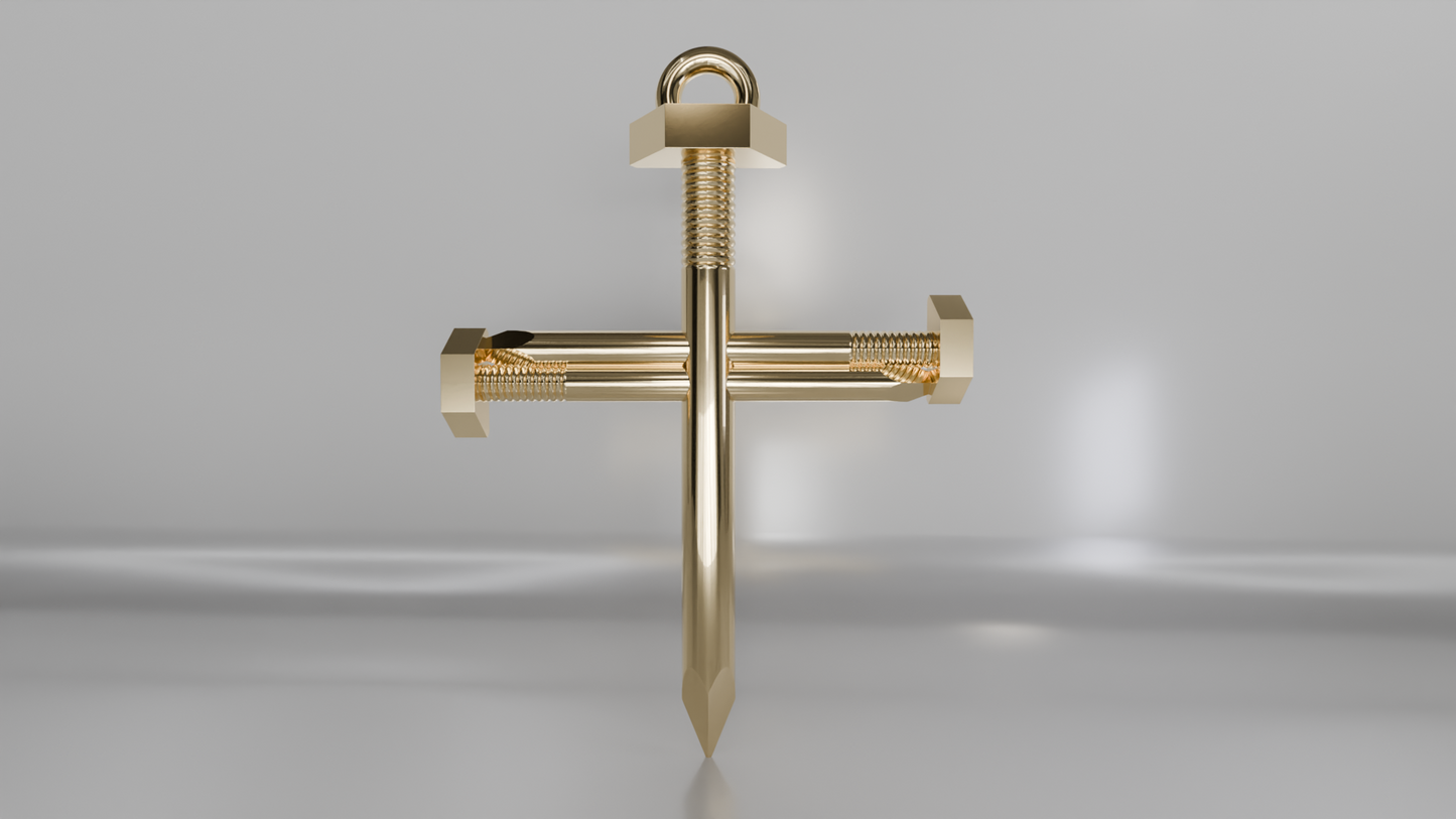 Nail Cross Pendant