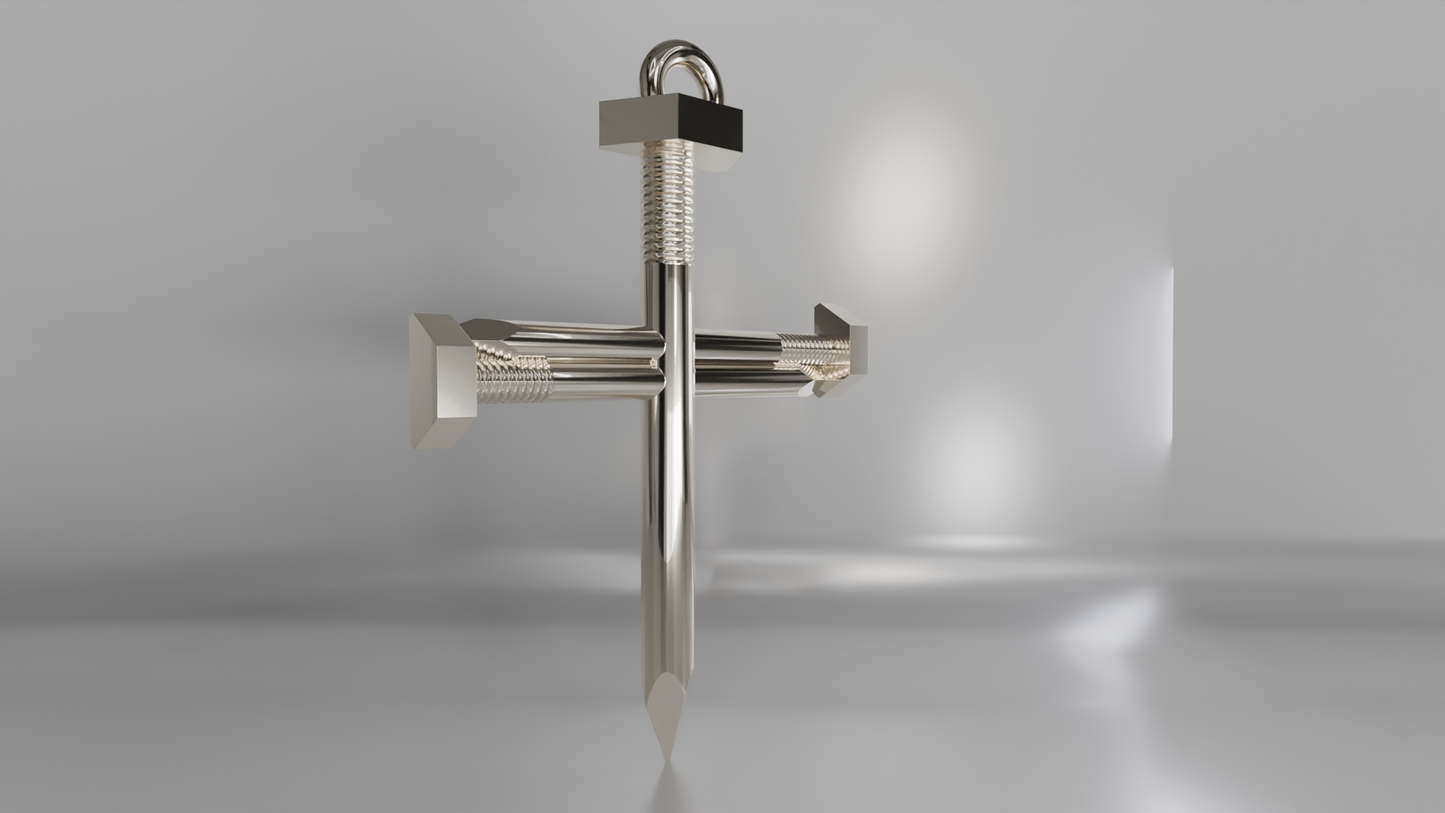 Nail Cross Pendant