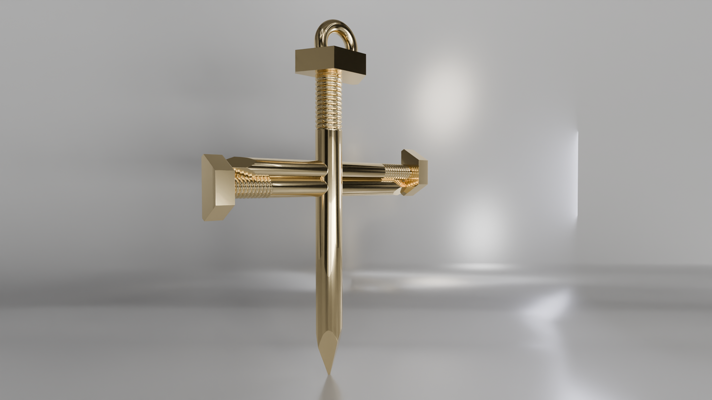 Nail Cross Pendant