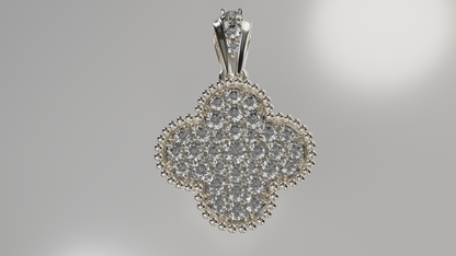 Lucky in Love: Diamond Clover Pendant