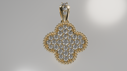 Lucky in Love: Diamond Clover Pendant