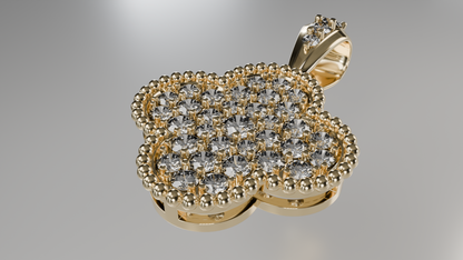 Lucky in Love: Diamond Clover Pendant