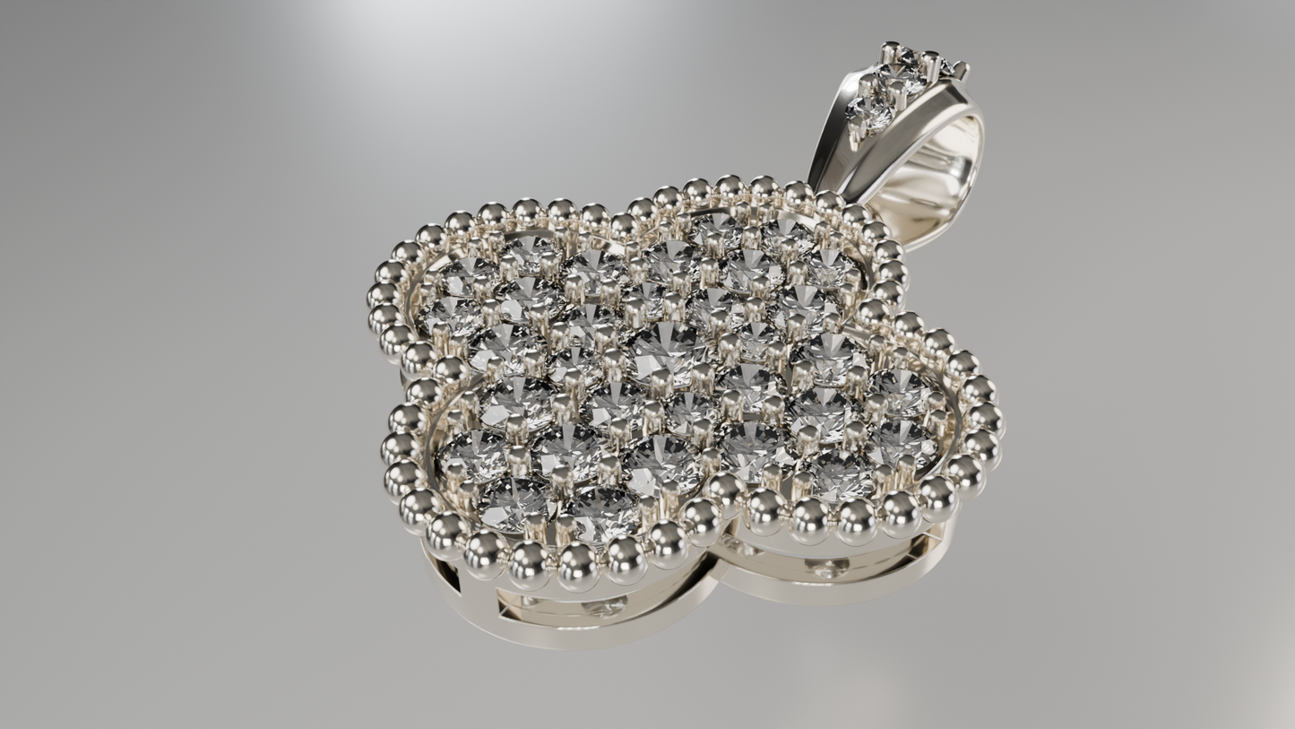 Lucky in Love: Diamond Clover Pendant