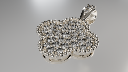 Lucky in Love: Diamond Clover Pendant