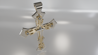 Luxurious Gold Cross Pendant