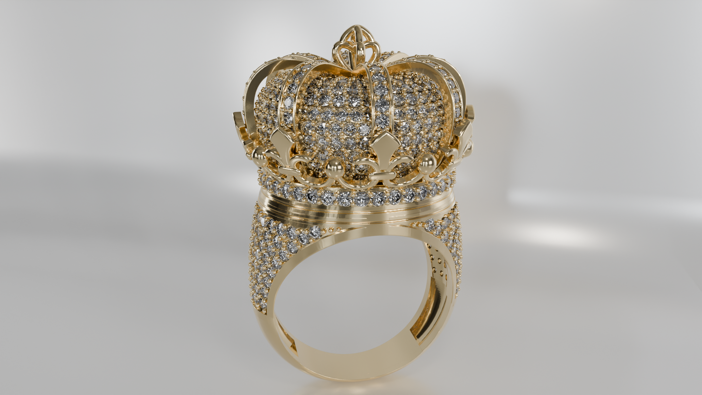 Royalty Crown Diamond Ring