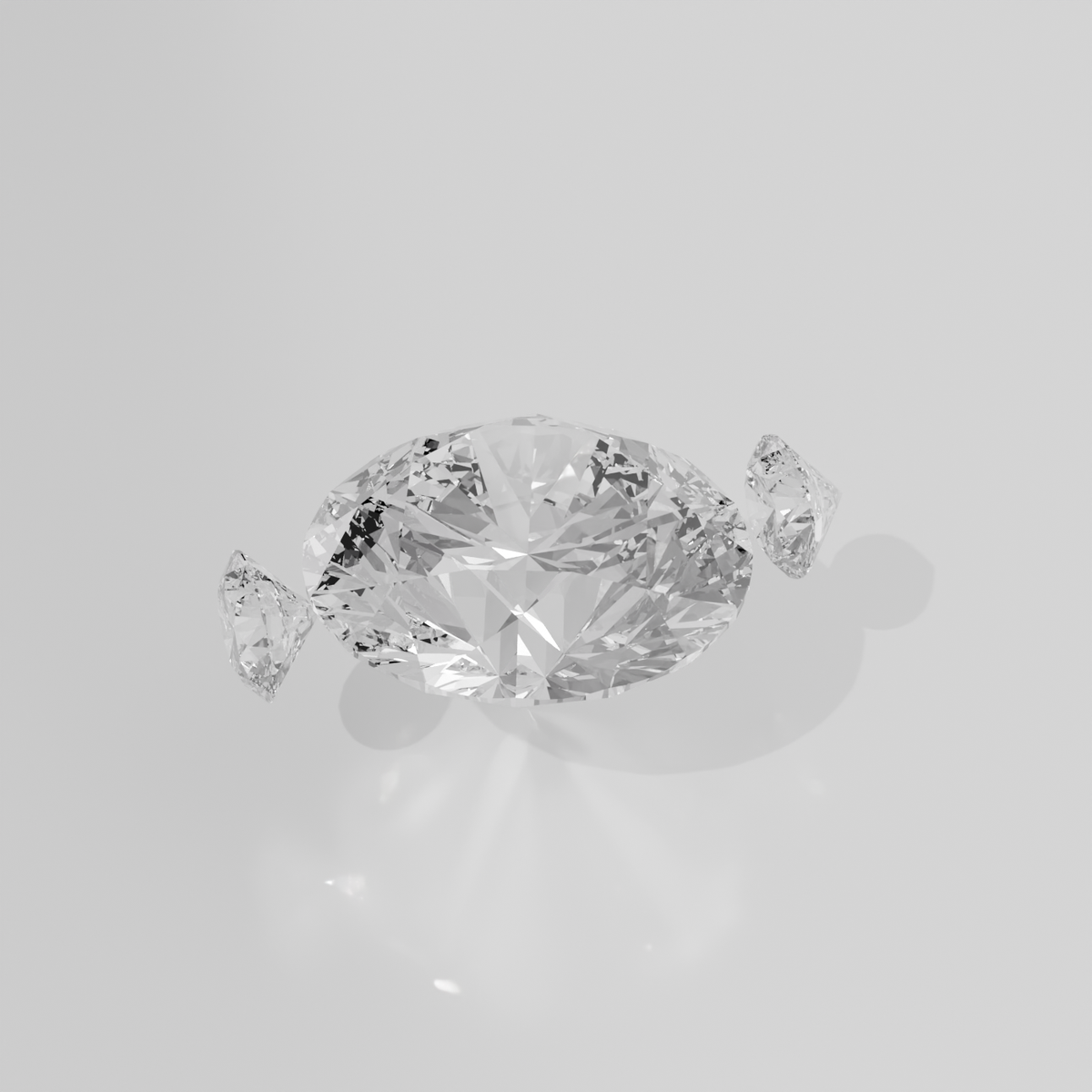 Round Diamond Bypass Tension Ring - Angular Split Shank - 0.51 ct - 14K Gold - Rose - Right