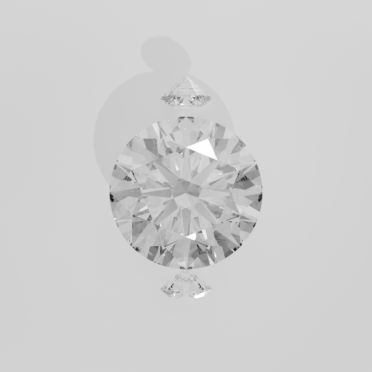 Round Diamond Bypass Tension Ring - Angular Split Shank - 0.51 ct - 14K Gold - Yellow - Flat