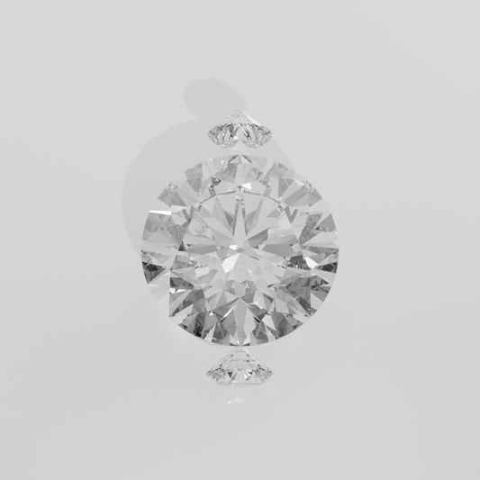 Round Diamond Bypass Tension Ring - Angular Split Shank - 0.51 ct - 14K Gold - Yellow - Hero