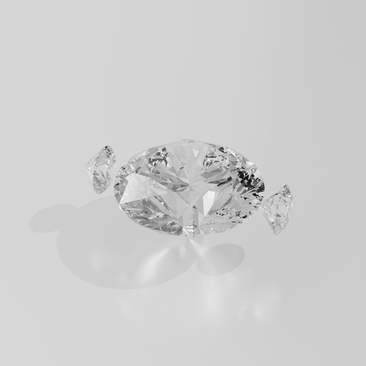 Round Diamond Bypass Tension Ring - Angular Split Shank - 0.51 ct - 14K Gold - Yellow - Left