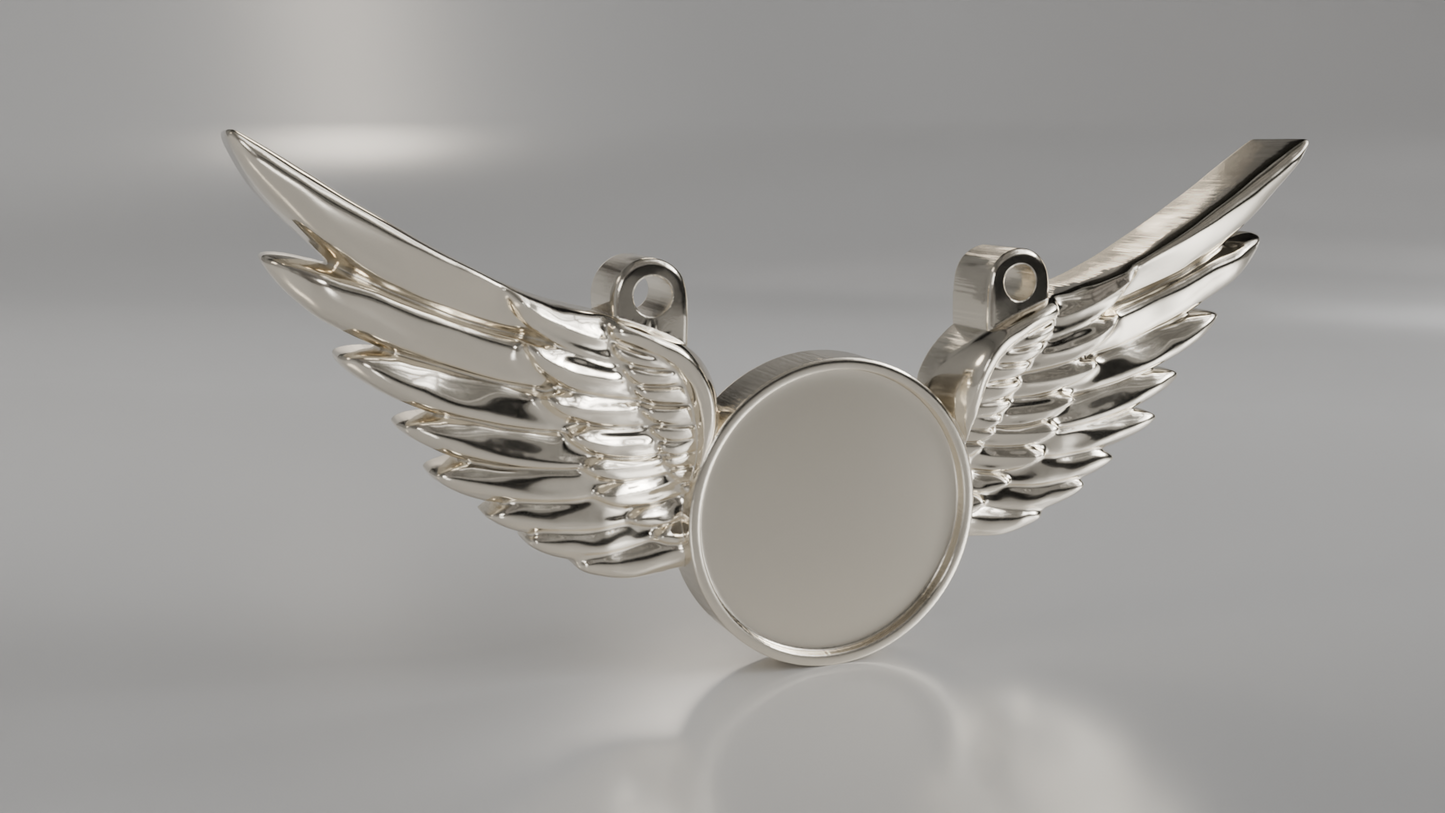 Winged Memorial Pendant