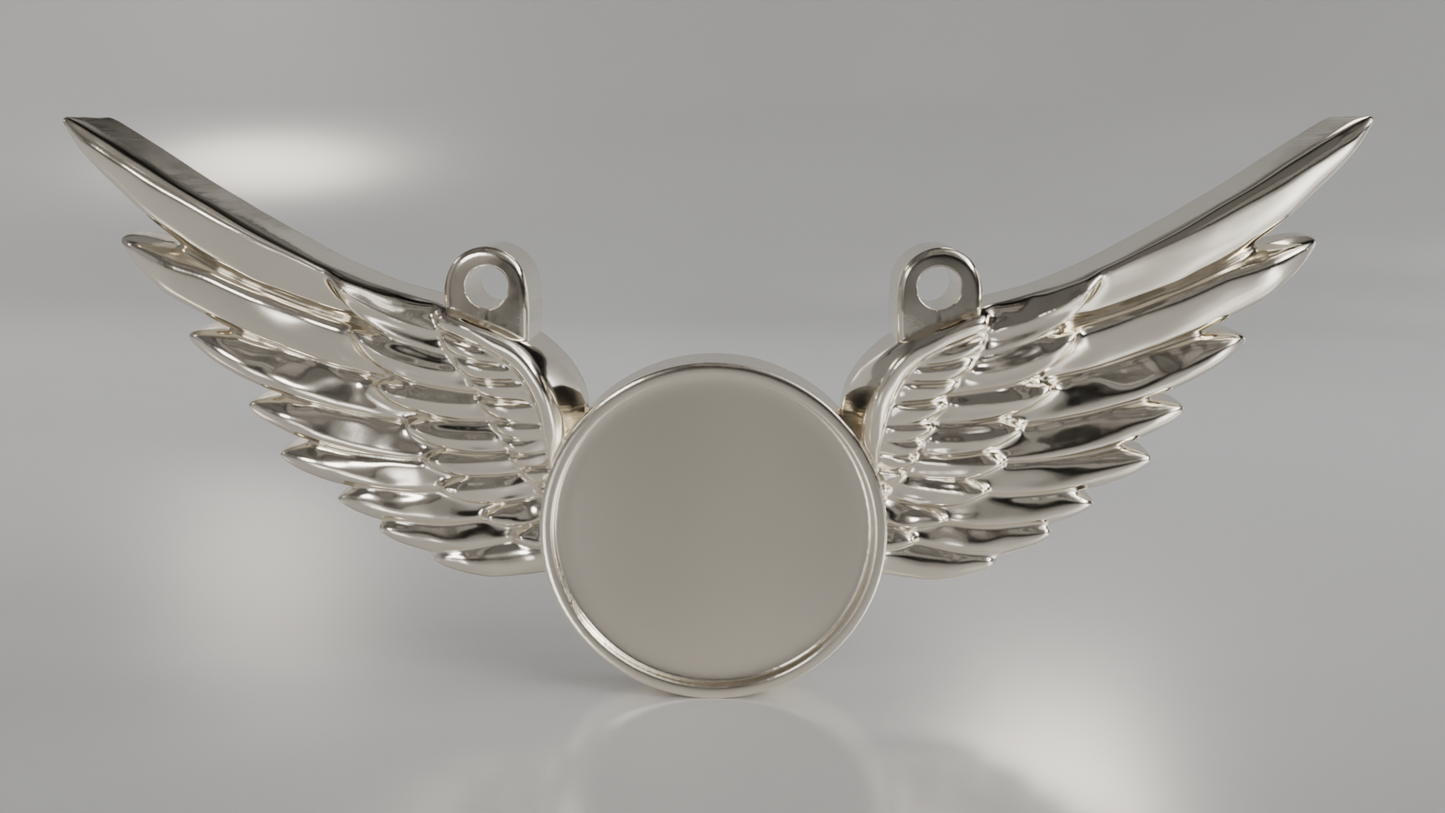 Winged Memorial Pendant