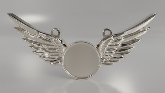Winged Memorial Pendant