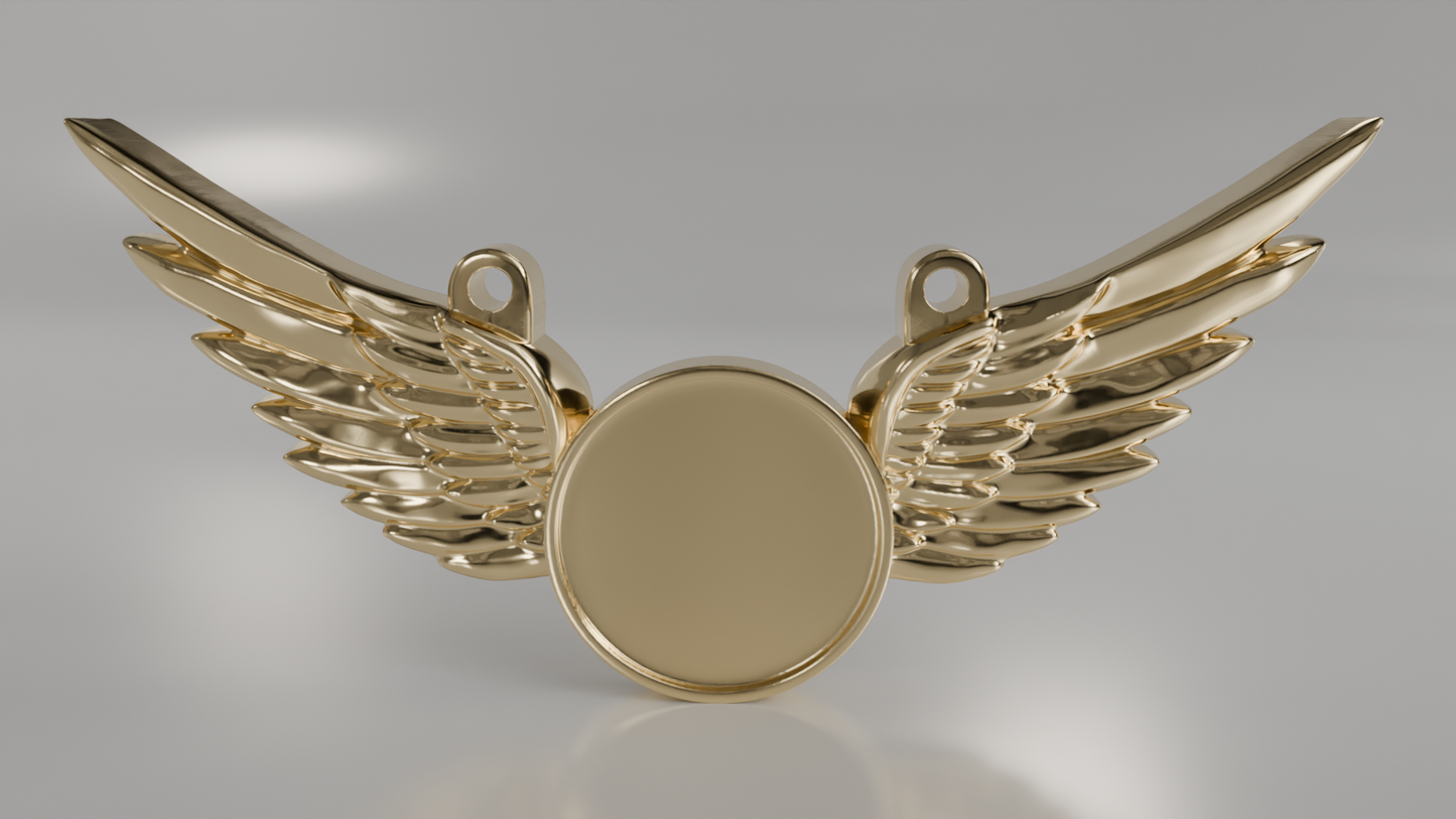 Winged Memorial Pendant