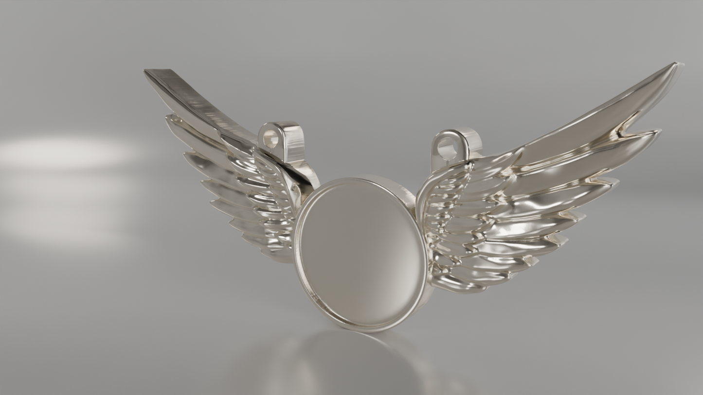 Winged Memorial Pendant