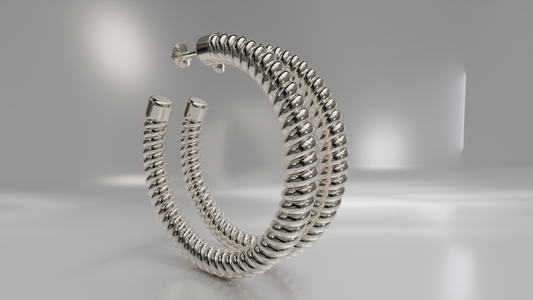 Twisted Rope Hoop Earrings