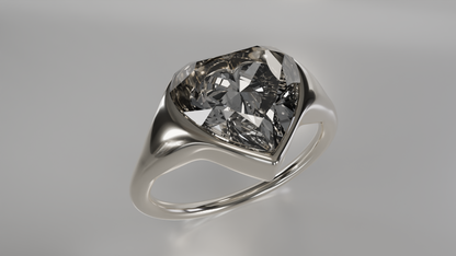 Heart's Desire: Heart-Shaped Diamond Solitaire Ring