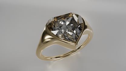 Heart's Desire: Heart-Shaped Diamond Solitaire Ring
