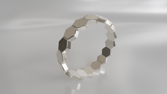 Honeycomb Band Ring