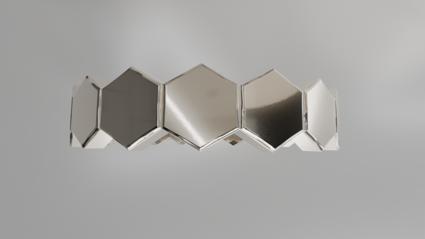 Honeycomb Band Ring