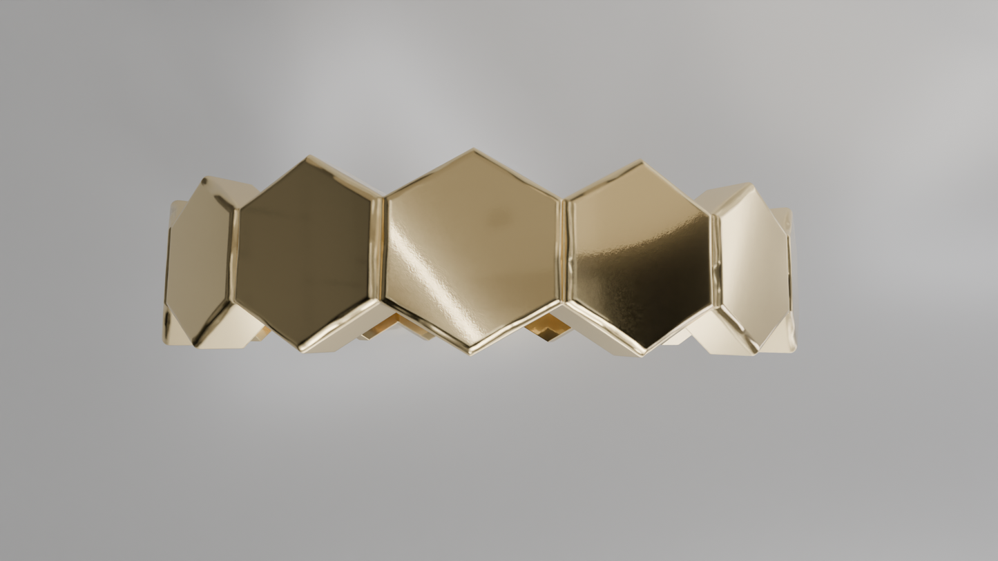 Honeycomb Band Ring