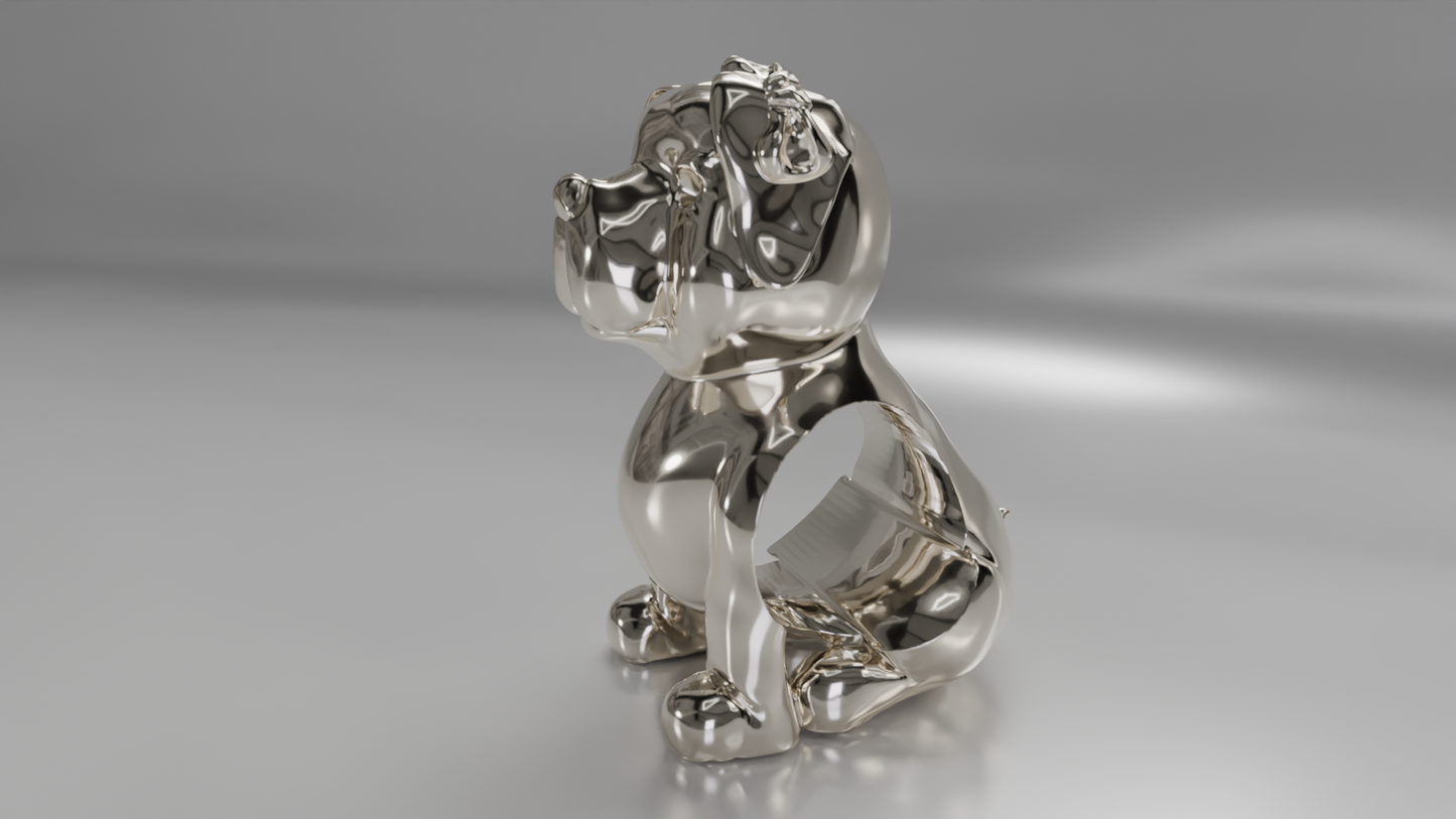 Sculptural Bulldog Charm