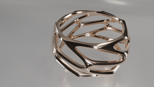Sculptural Openwork Bracelet