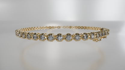 Celestial Spark: Diamond Tennis Bracelet