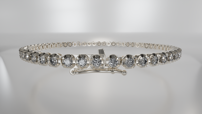 Celestial Spark: Diamond Tennis Bracelet