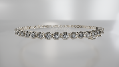 Celestial Spark: Diamond Tennis Bracelet