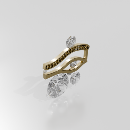 Gold Pendant, yellow left