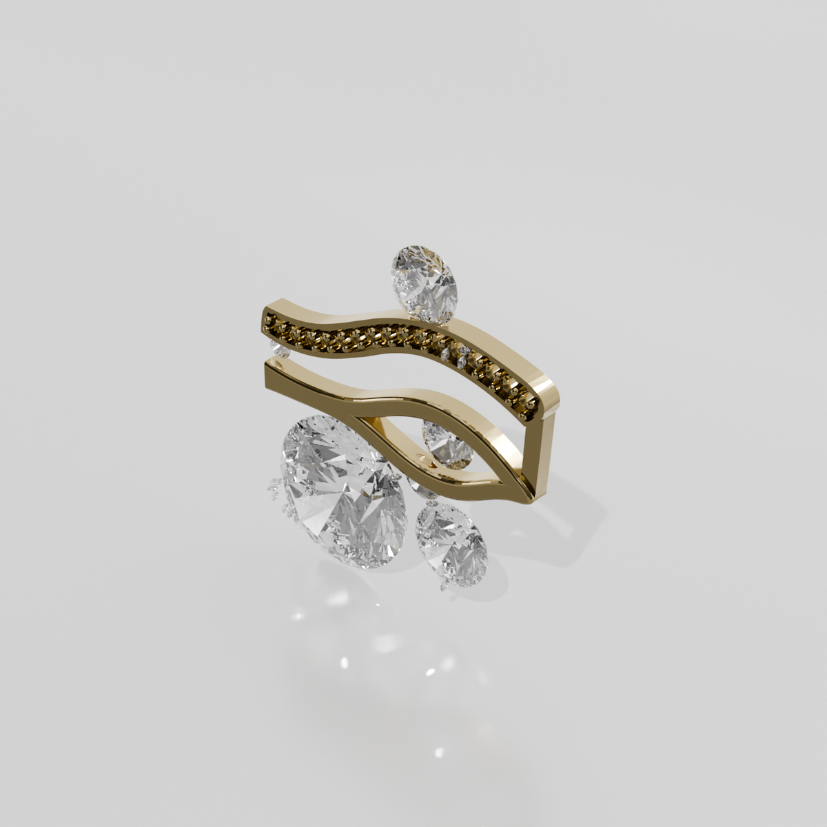Gold Pendant, yellow right