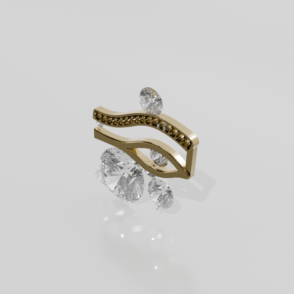 Gold Pendant, yellow right