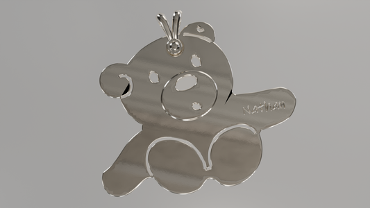 Personalized Teddy Bear Pendant
