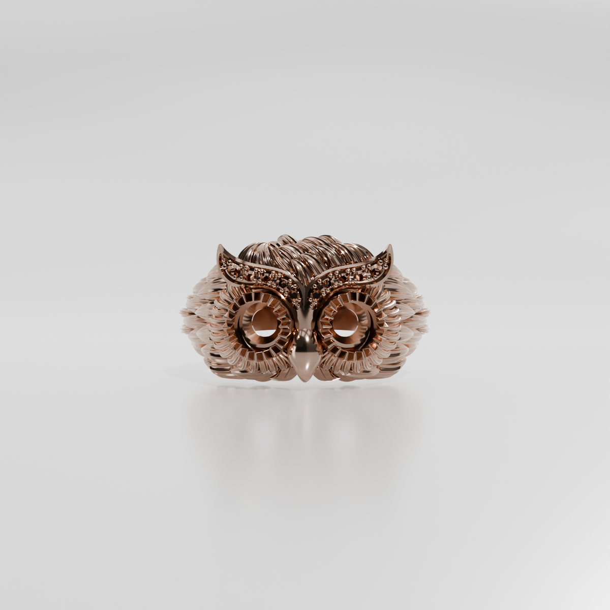 owl ring, rose hero