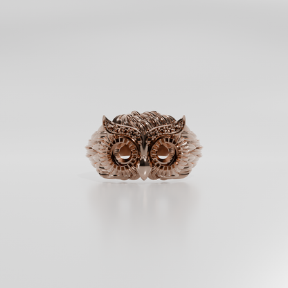 owl ring, rose hero