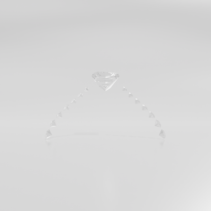 cathedral style princess diamond channel setting ring stl 3d printable, yellow hero