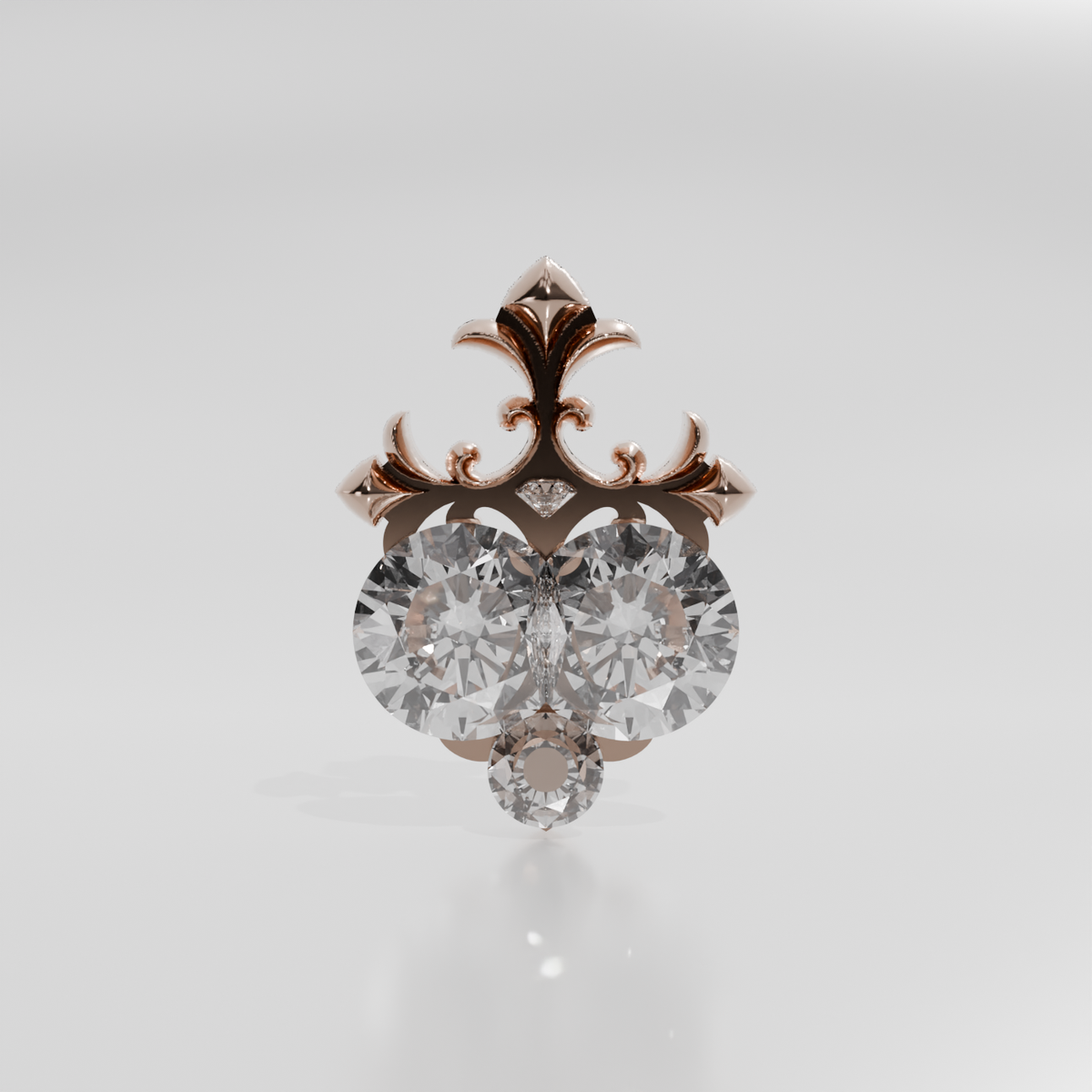 new orleans cross, rose front