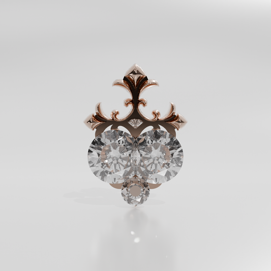 new orleans cross, rose front