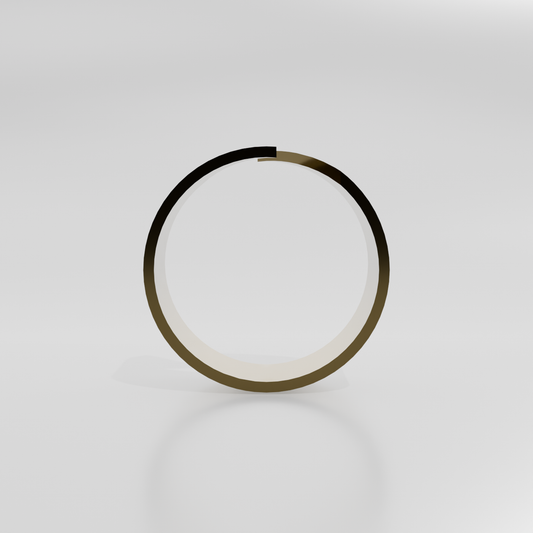 14K Gold Open Wrap Band - Yellow Gold - Hero