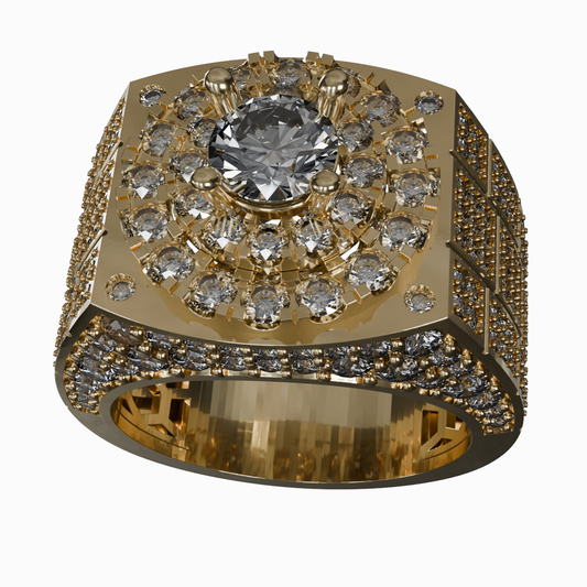 Big Boi Iced Diamond Men's Ring