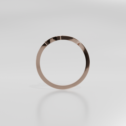 Gold pendant Barzi-48, rose gold, front