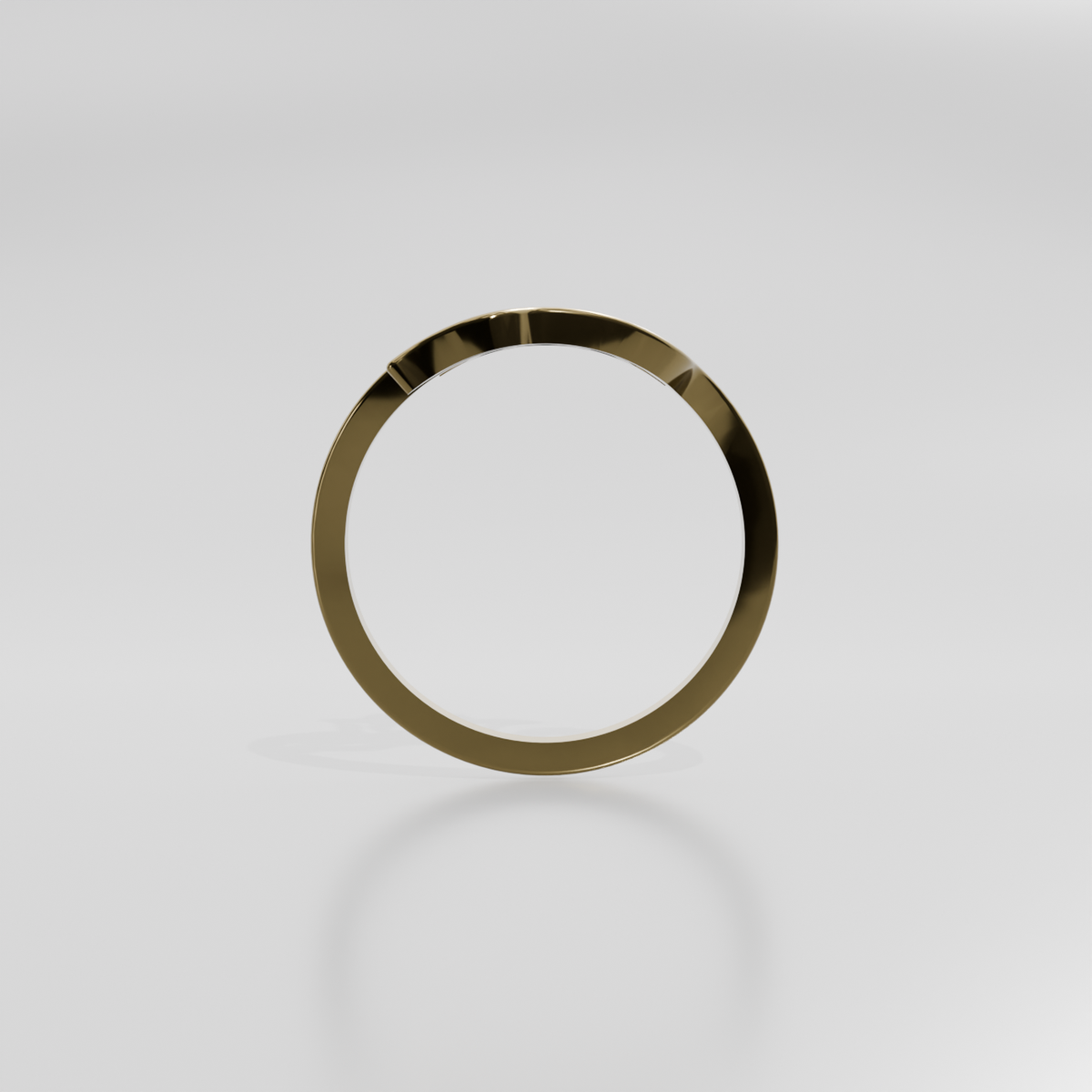 Gold pendant Barzi-48, yellow gold, front