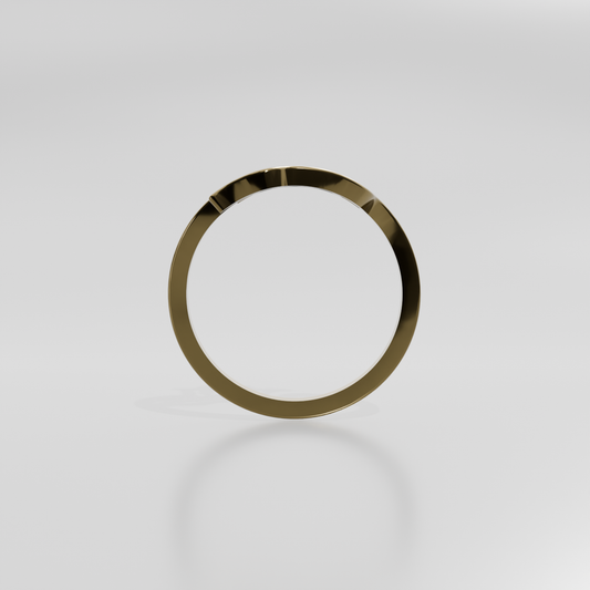Gold pendant Barzi-48, yellow gold, front