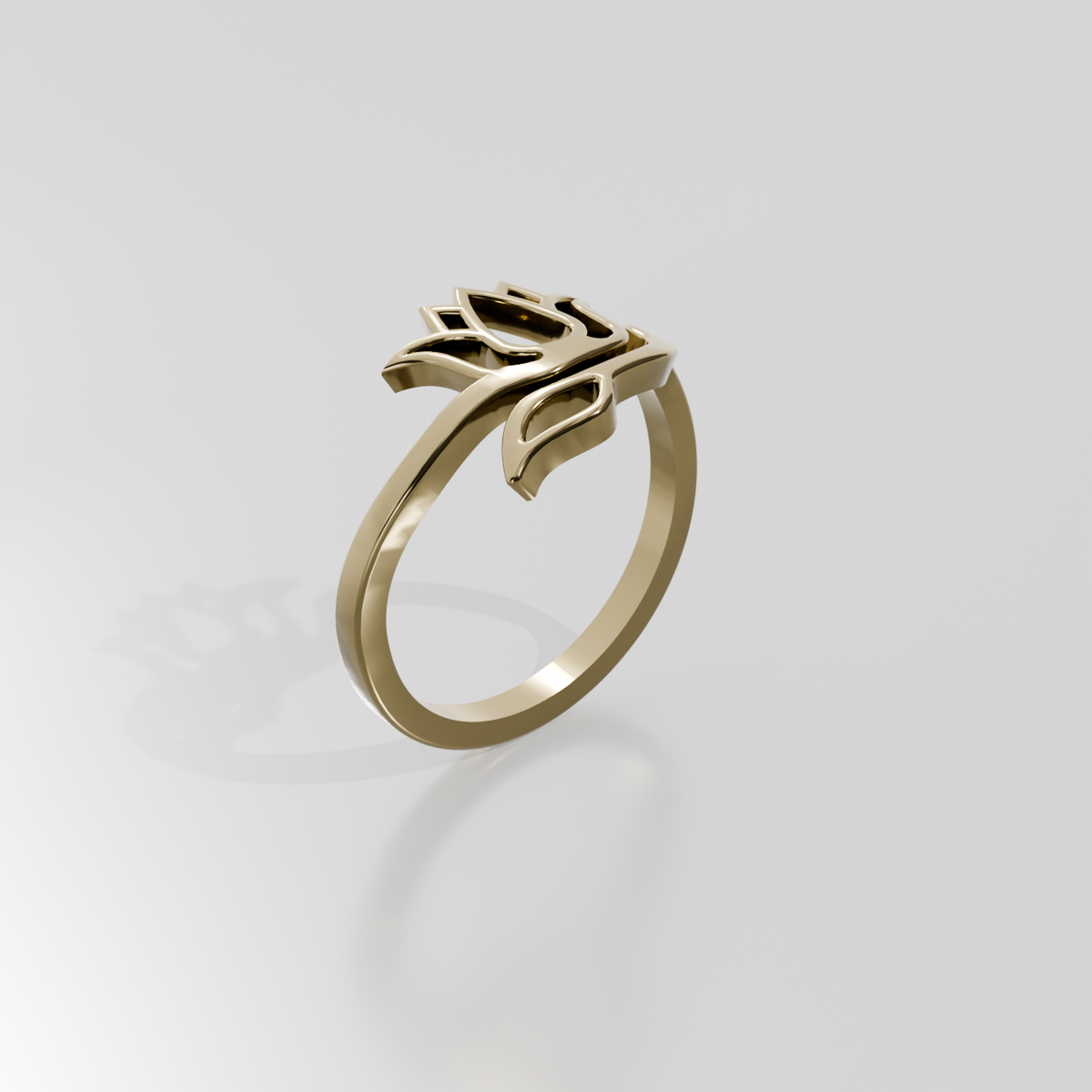 Gold pendant Barzi-48, yellow gold, left