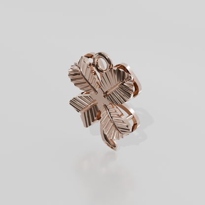 Gold pendant Barzi-5, rose gold, right