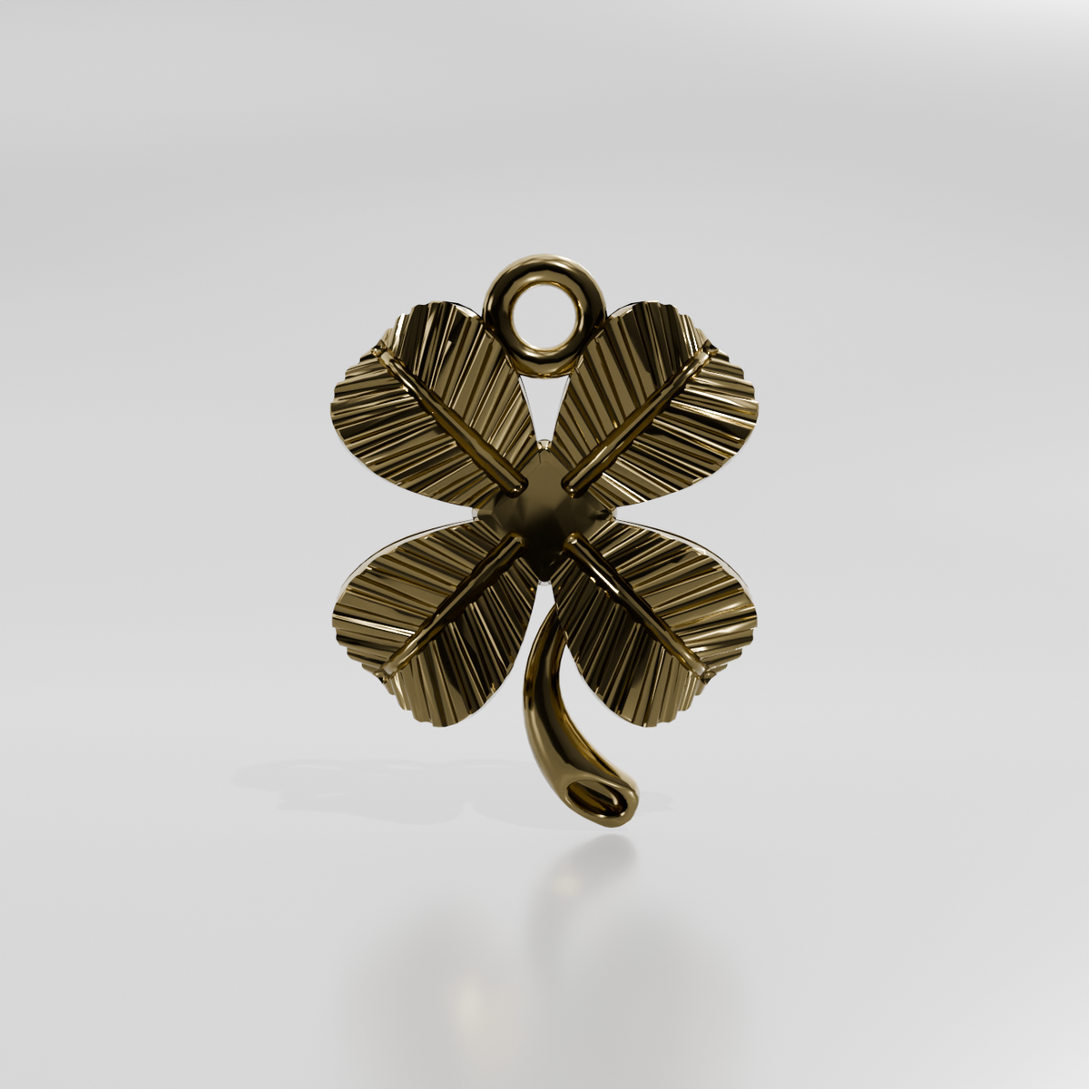 Gold pendant Barzi-5, yellow gold, front