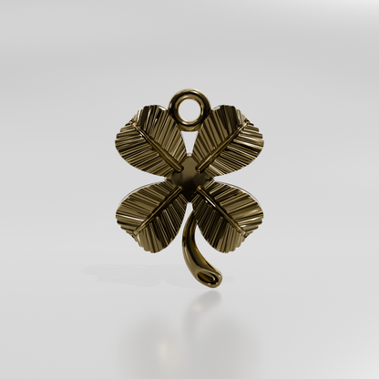Gold pendant Barzi-5, yellow gold, front
