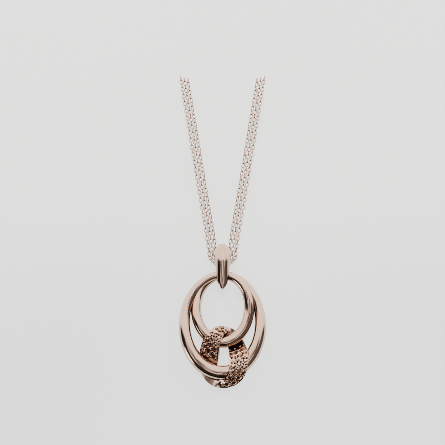 Diamond Knot Pendant - Rose Gold - Hero