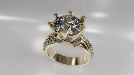 Diamond Swirl Ring